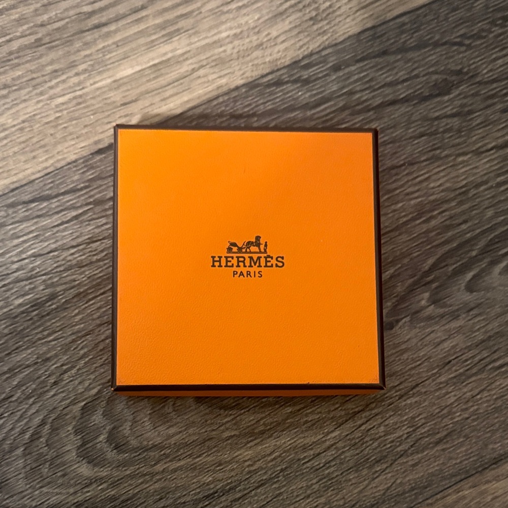 Hermes Orange Cuff Links Box